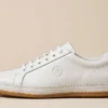 Men's White Old Money Minimalist Leather Sneakers - Italian Luxury - AURA FASHION