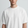 Men's White Oversized Heavyweight T-Shirt 240 GSM - AURA FASHION